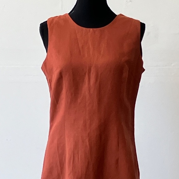 Vintage chocolate brown shift dress - Picture 3 of 11